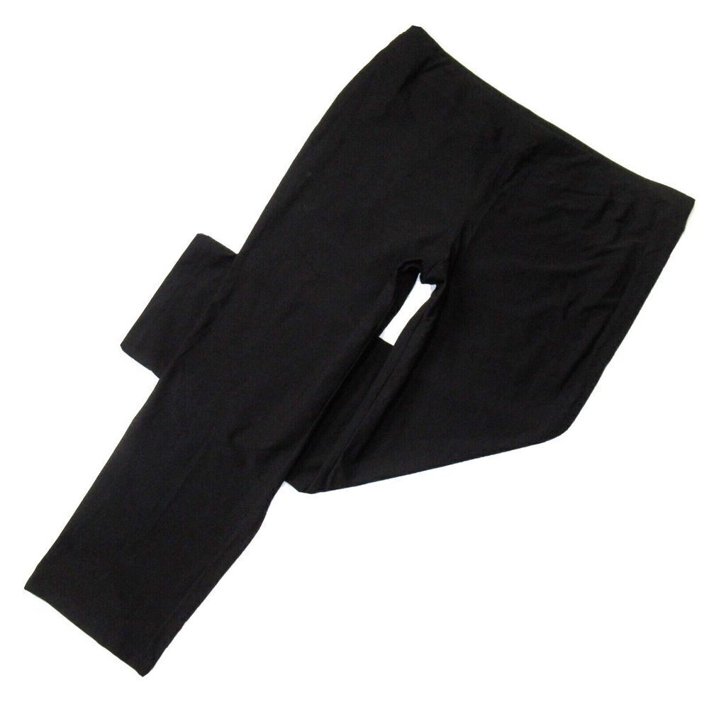 NWT Eileen Fisher Slim Boot Cut in Black Washable Stretch Crepe Pull-on Pants 2X